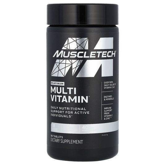 MuscleTech, Platinum MultiVitamin, 90 Tablets - Image 1