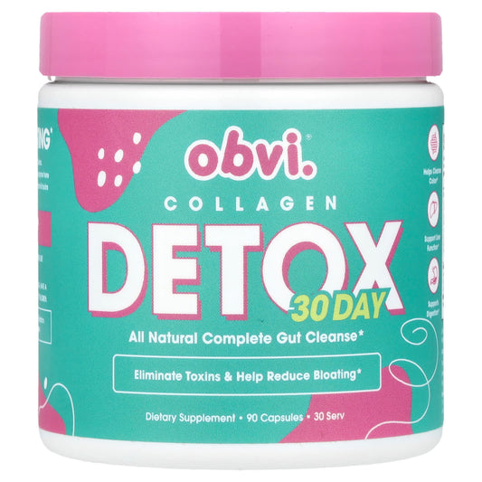 Obvi, Collagen Detox, 90 Capsules - Image 1