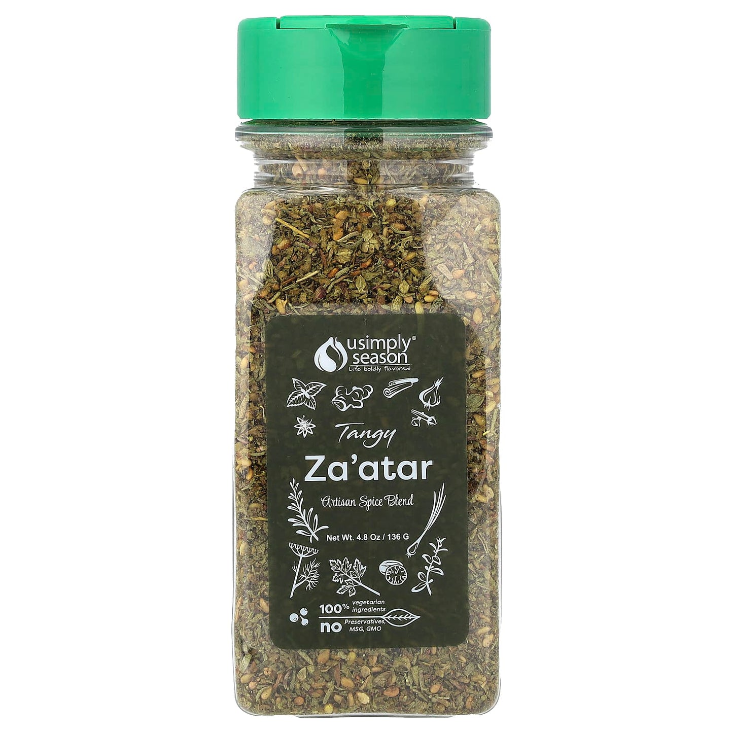 USimplySeason, Artisan Spice Blend, Tangy Za'atar, 4.8 oz (136 g) - Image 1