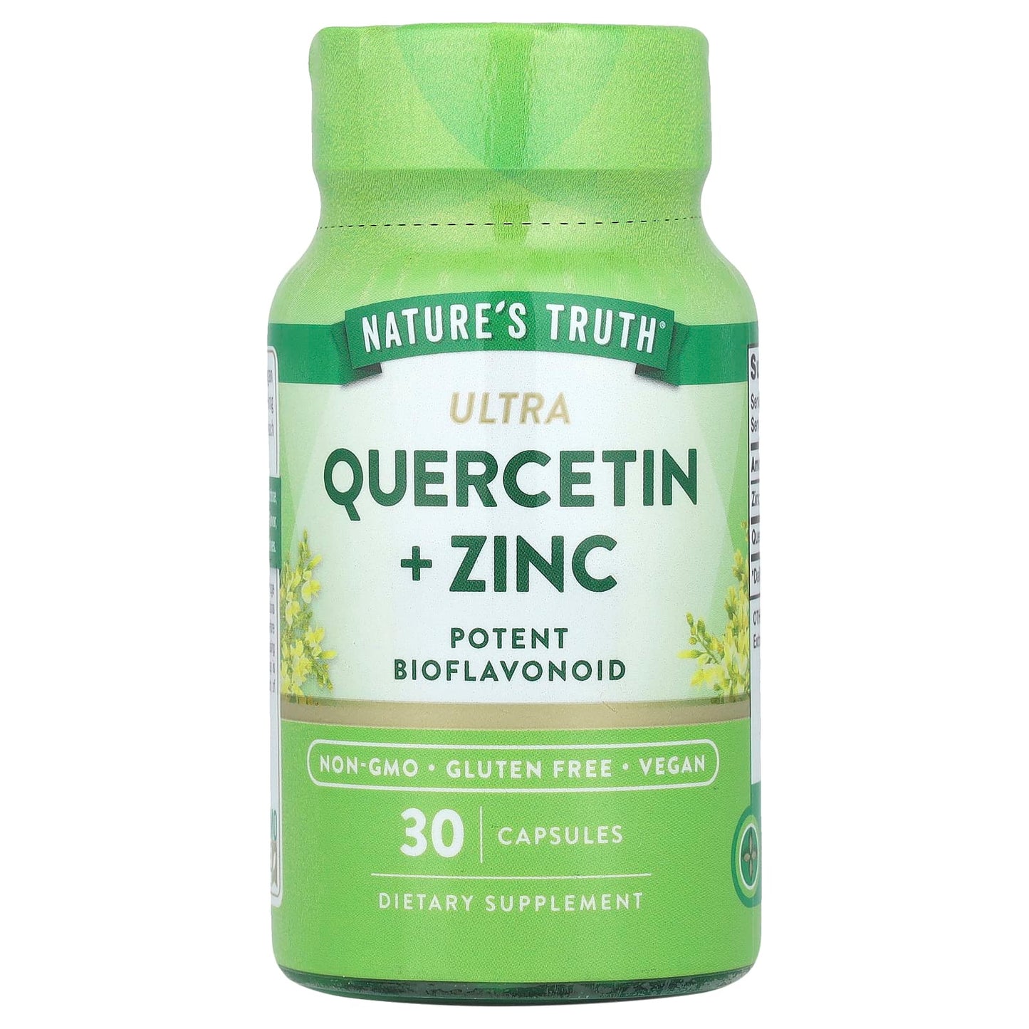 Nature's Truth, Ultra Quercetin + Zinc, 30 Capsules - Image 1