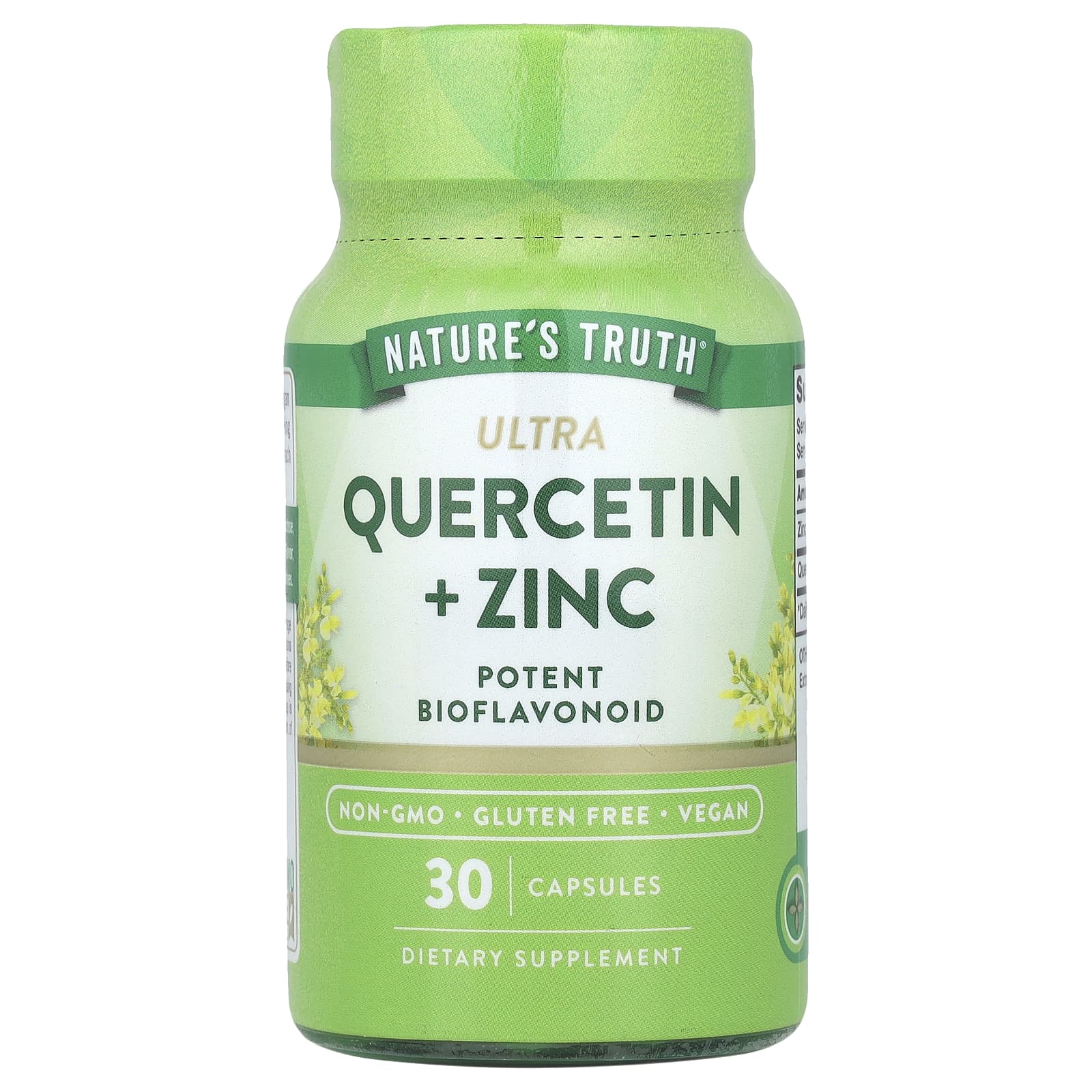 Nature's Truth, Ultra Quercetin + Zinc, 30 Capsules - Image 1