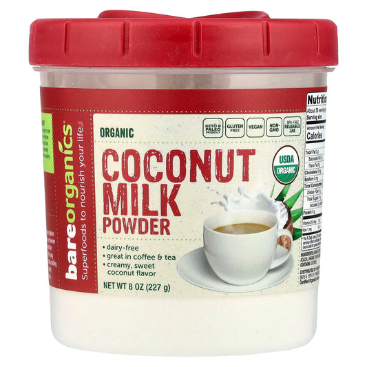 Organic Coconut Milk Powder by BareOrganics - Keto & Paleo Friendly - Image 1