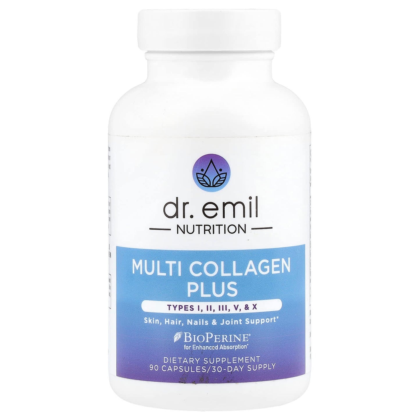 Collagen Supplement for Healthy Skin, Hair, Joints, and Digestion - 90 Capsules - Image 1