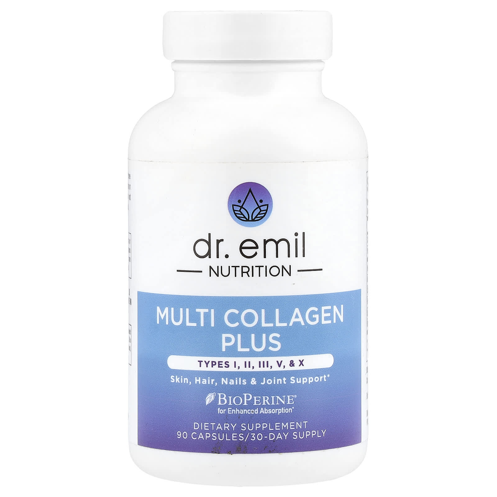 Collagen Supplement for Healthy Skin, Hair, Joints, and Digestion - 90 Capsules - Image 1