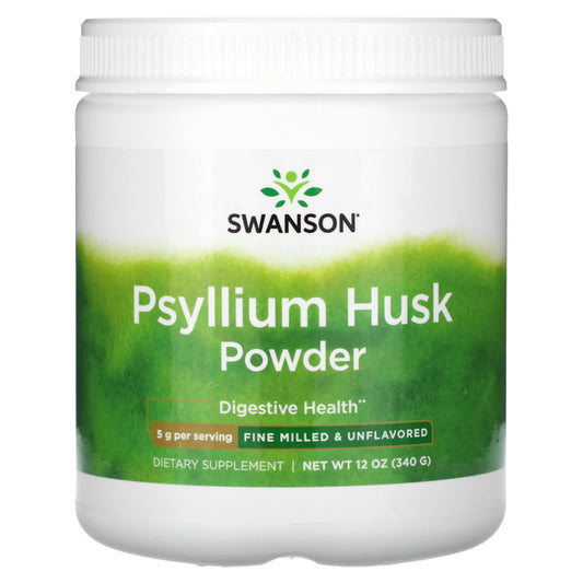 Swanson, Psyllium Husk Powder, 12 oz (340 g) - Image 1