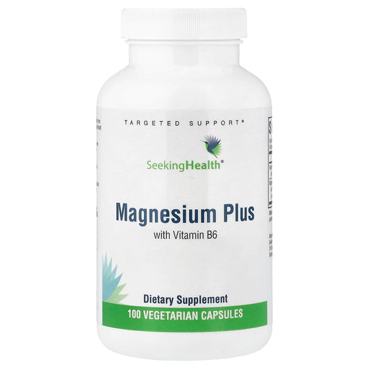 Seeking Health, Magnesium Plus with Vitamin B6, 100 Vegetarian Capsules - Image 1