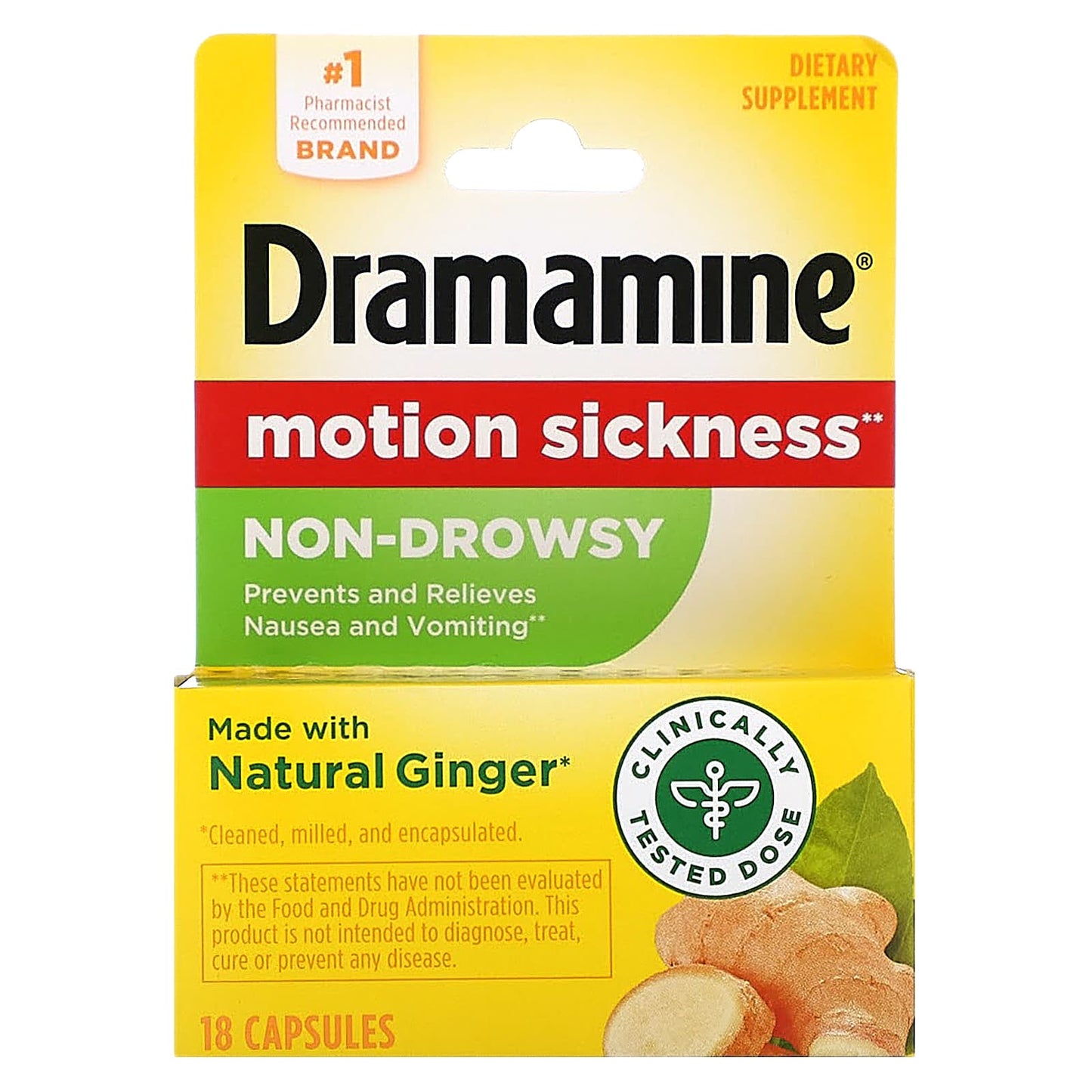 Non-Drowsy Motion Sickness Relief with Dramamine - Image 1