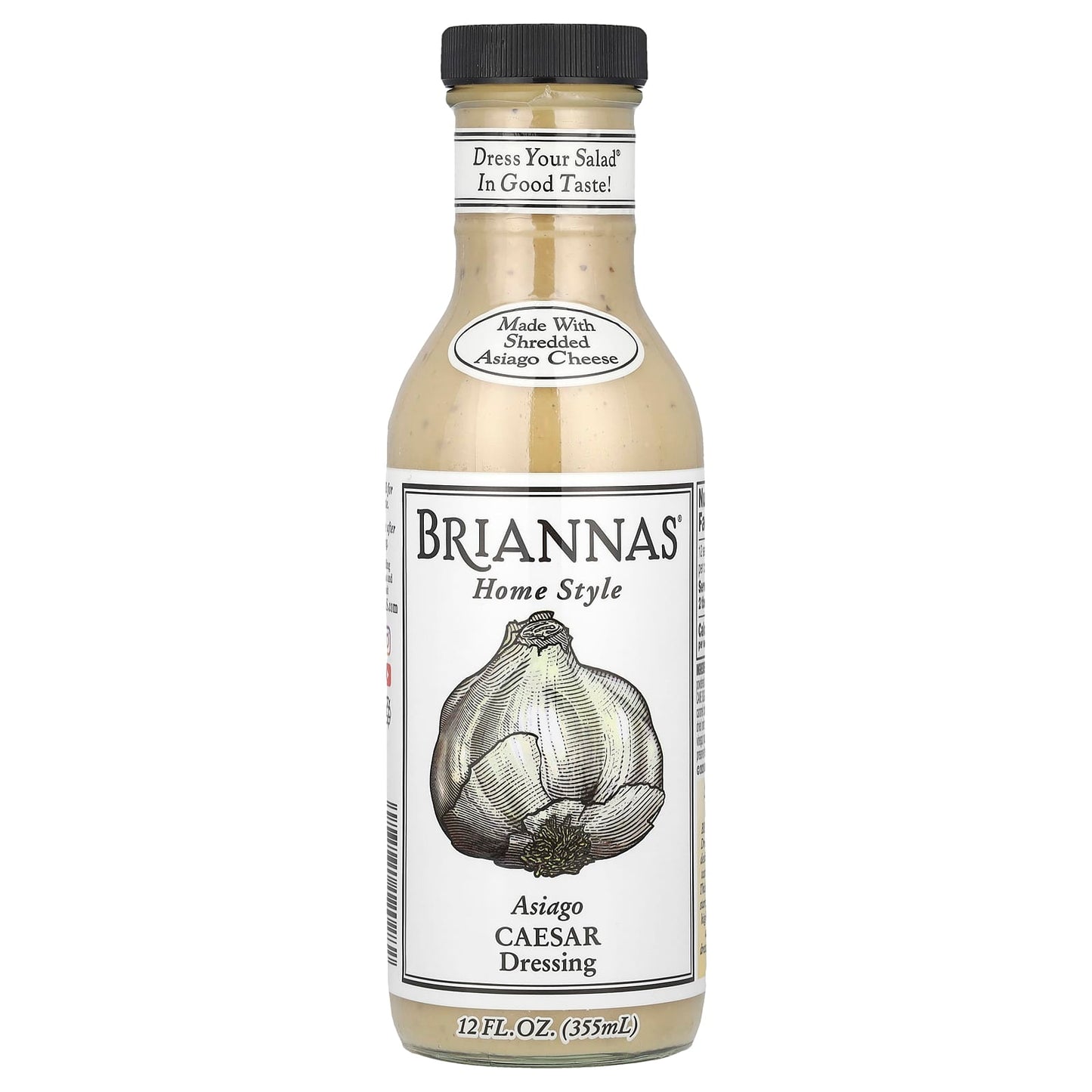 Asiago Caesar Dressing by Briannas, 12 oz, Gluten-Free, Vegetarian - Image 1