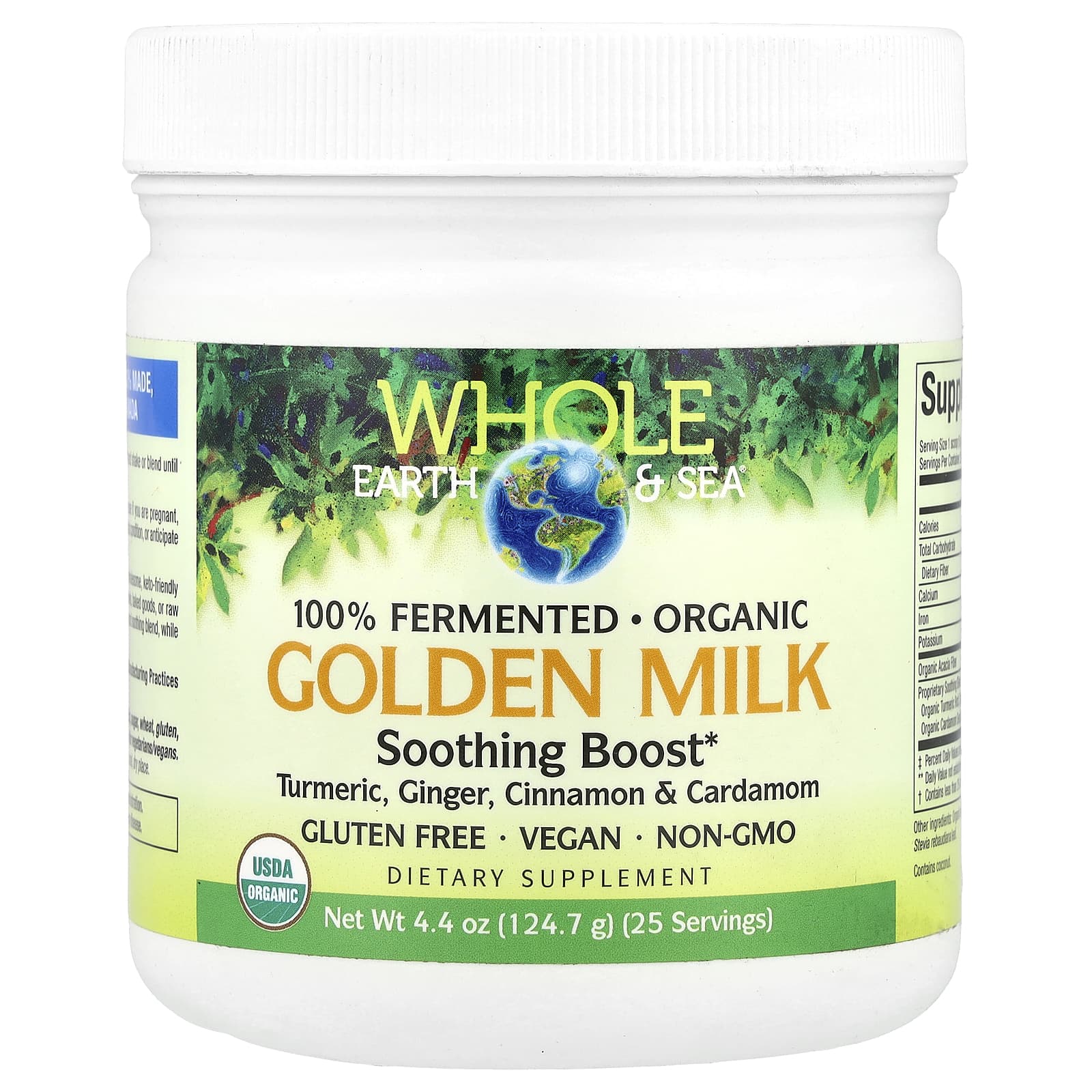 Natural Factors, Whole Earth & Sea®, Golden Milk Soothing Boost, 4.4 oz (124.7 g) - Image 1