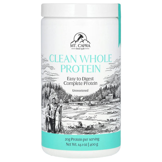 Mt. Capra, Clean Whole Protein, Unsweetened, 14.1 oz (400 g) - Image 1