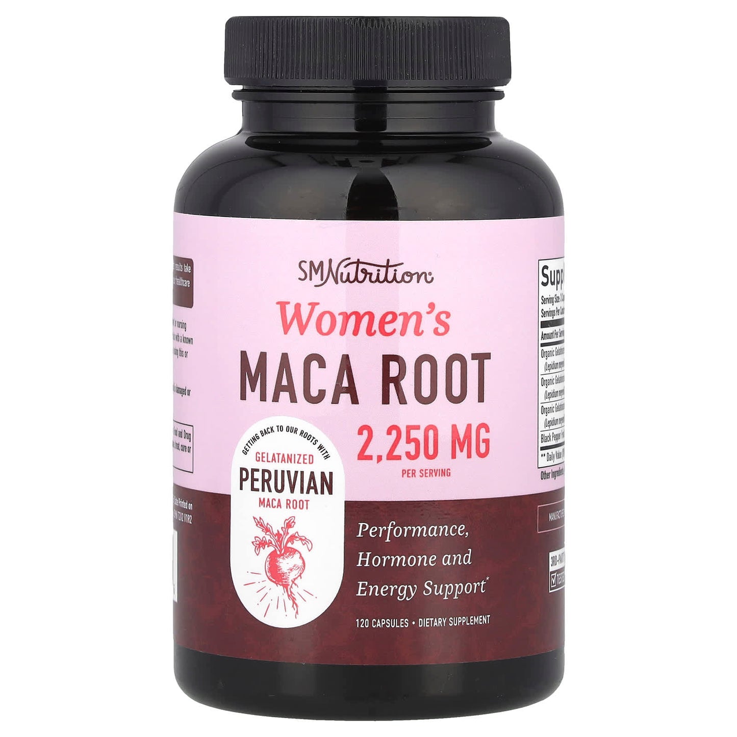 SMNutrition, Women's Maca Root, 120 Capsules - Image 1