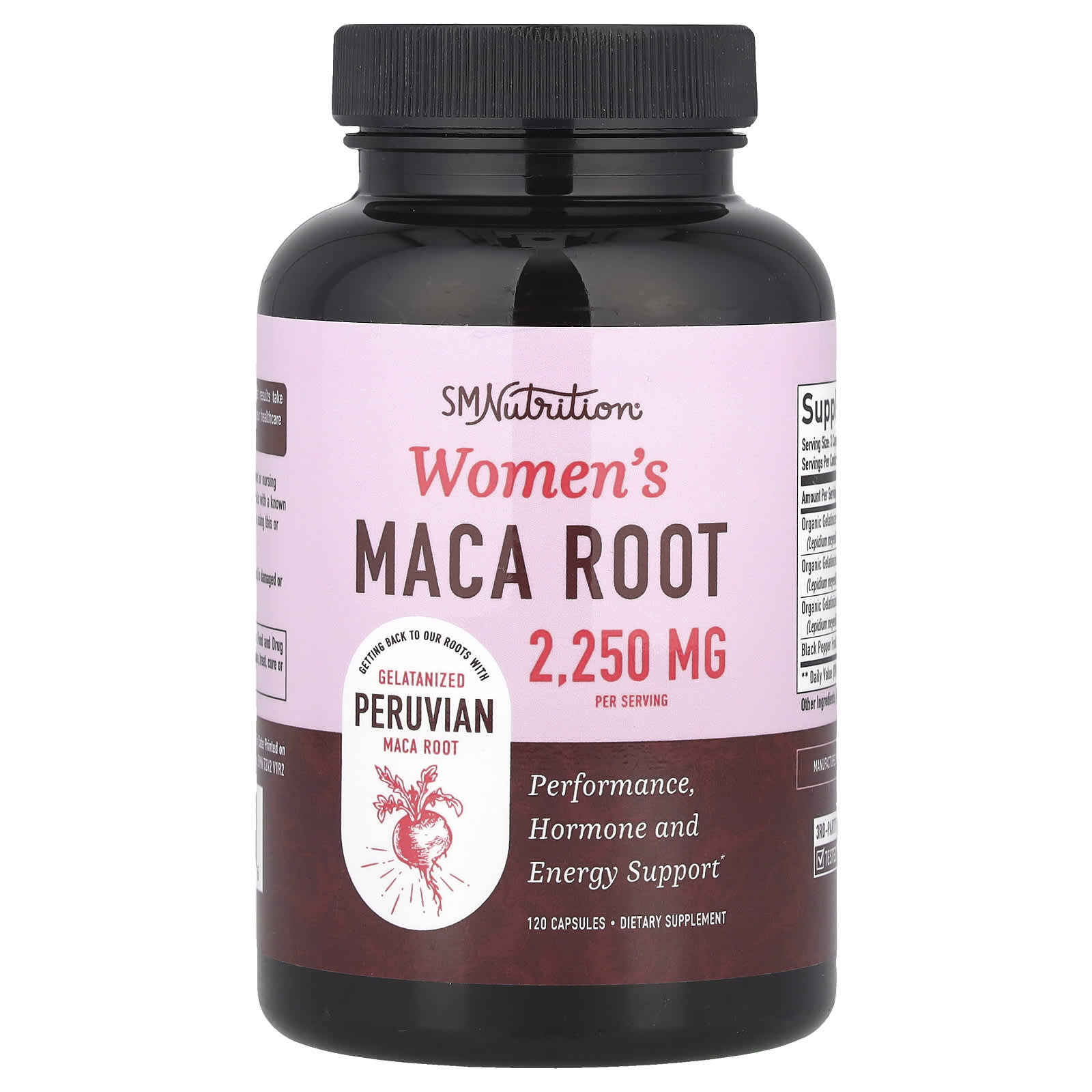 SMNutrition, Women's Maca Root, 120 Capsules - Image 1