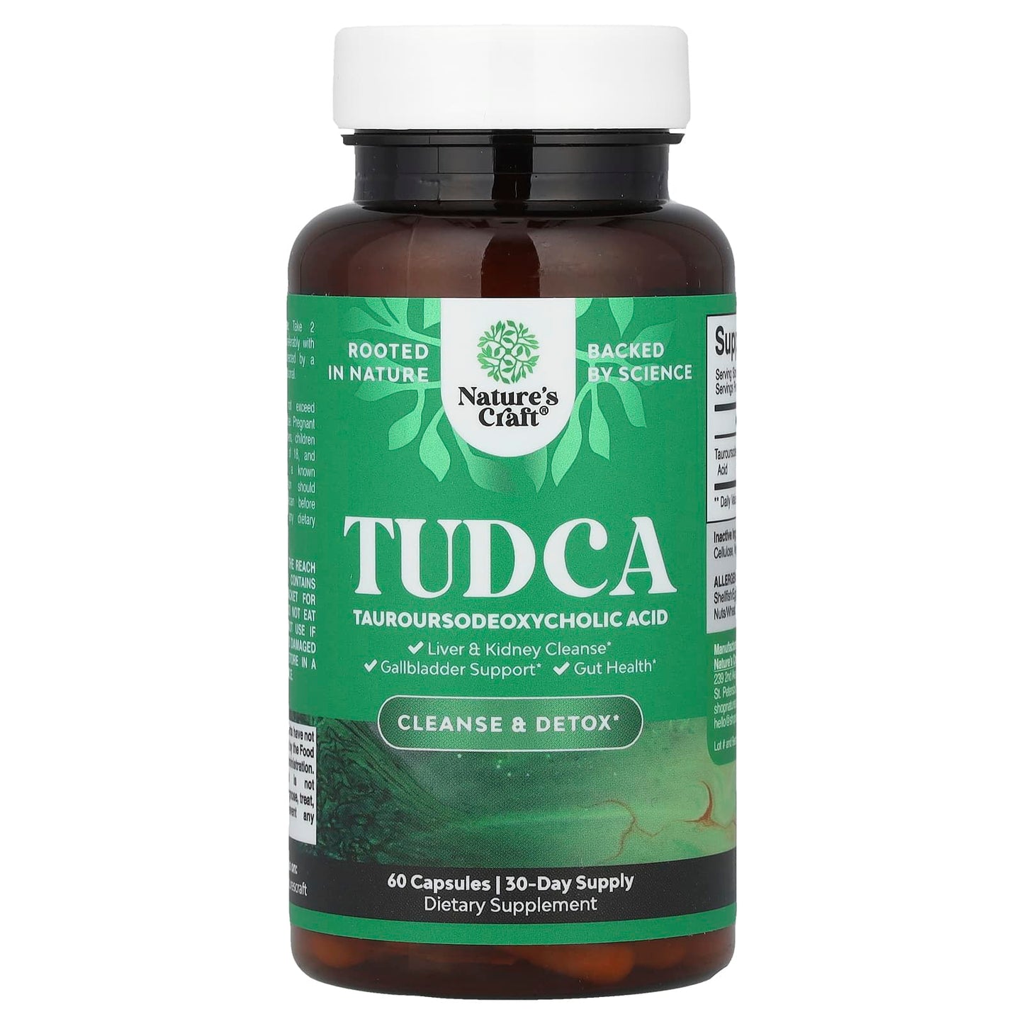 Nature's Craft, TUDCA, 60 Capsules (250 mg per Capsule) - Image 1