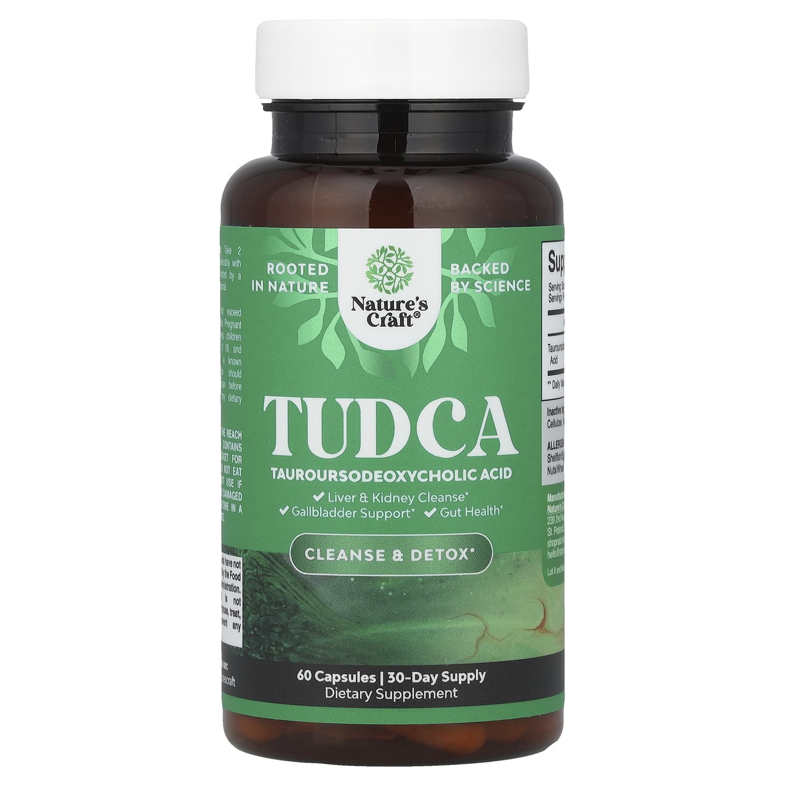 Nature's Craft, TUDCA, 60 Capsules (250 mg per Capsule) - Image 1