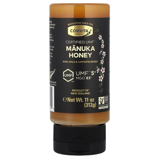 Comvita Manuka Honey UMF 5+ 11 oz - Natural Antimicrobial Benefits - Image 1