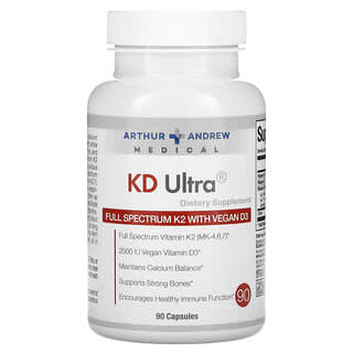 Arthur Andrew Medical KD Ultra - Full Spectrum K2 with Vegan D3 - 90 Capsules