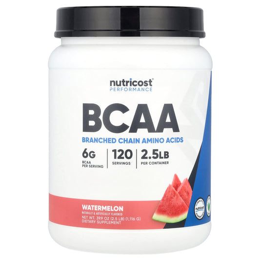 Nutricost, Performance, BCAA, Watermelon, 2.5 lb (1,116 g) - Image 1