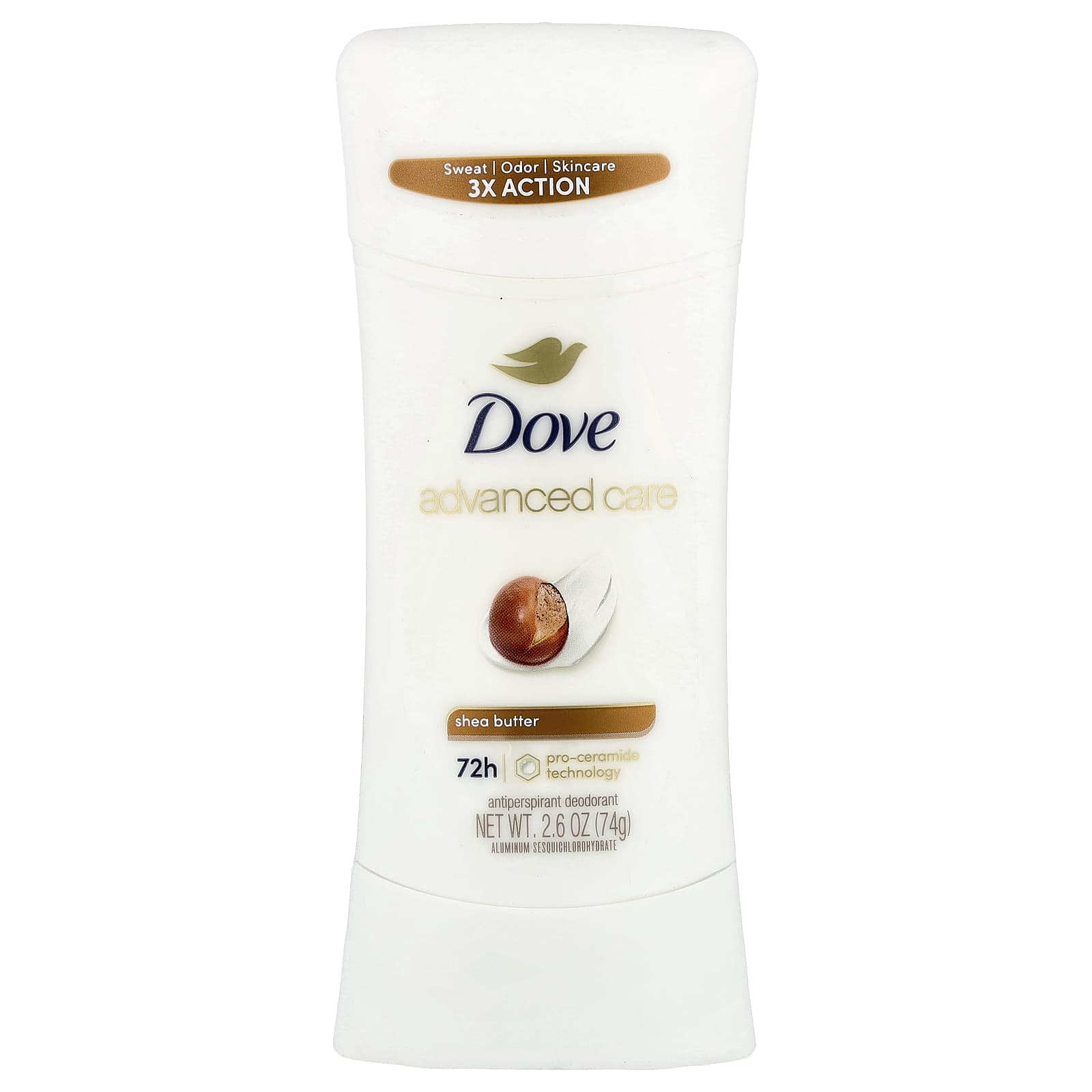 Dove Advanced Care Antiperspirant Deodorant with Shea Butter, 2.6 oz - Image 1