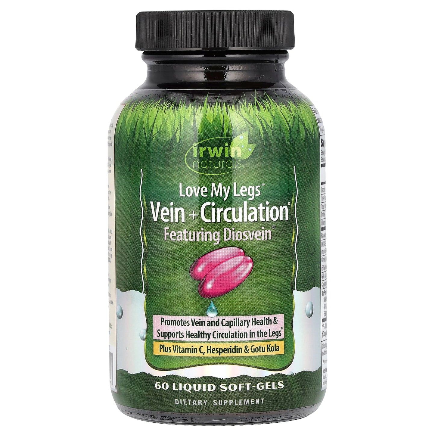 Irwin Naturals Love My Legs Vein Circulation Support Liquid Soft-Gels 60 Count - Image 1