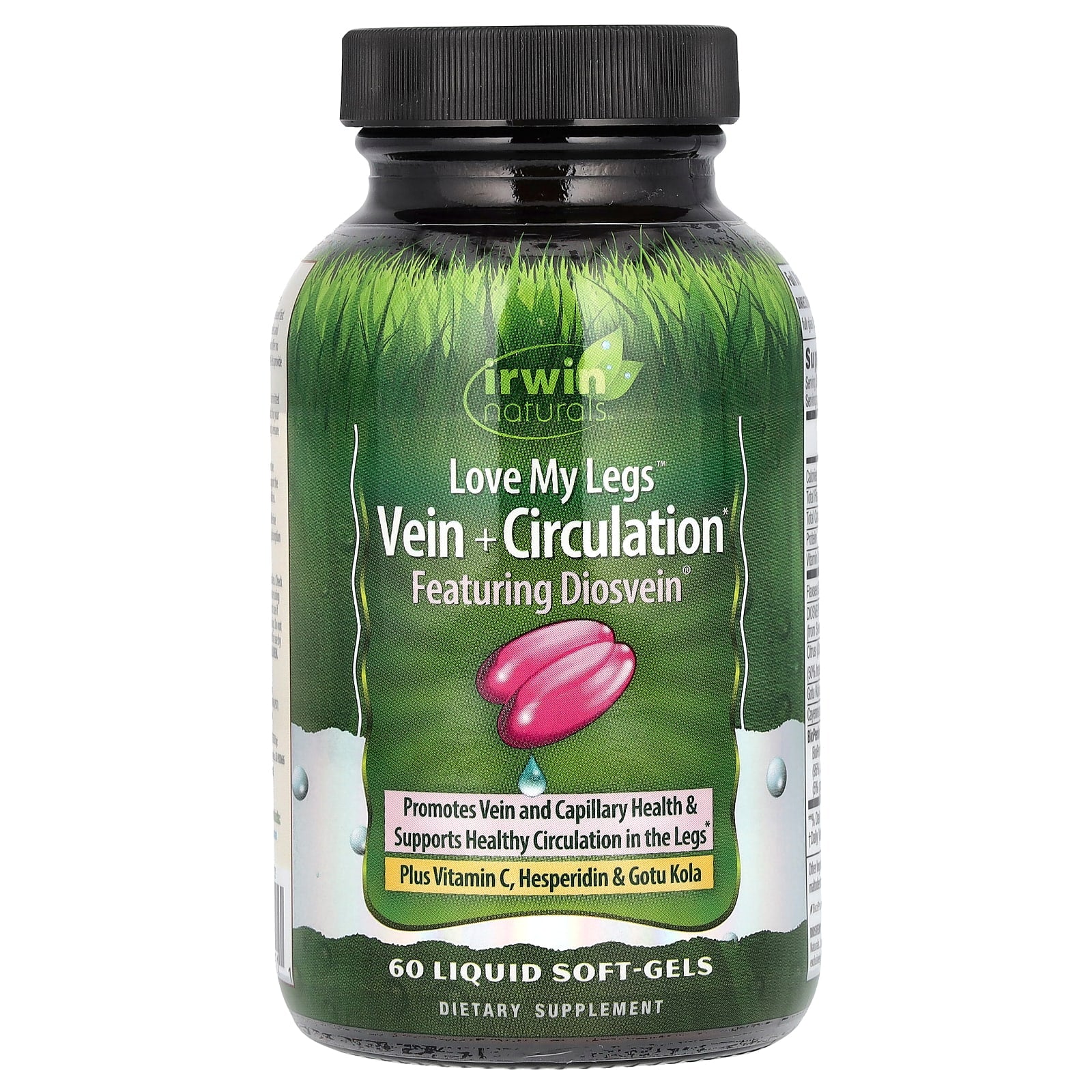 Irwin Naturals Love My Legs Vein Circulation Support Liquid Soft-Gels 60 Count - Image 1