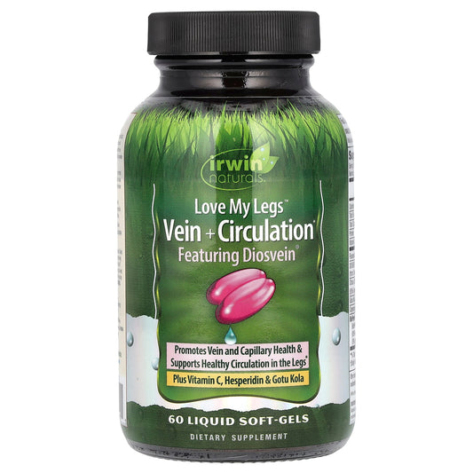 Irwin Naturals Love My Legs Vein Circulation Support Liquid Soft-Gels 60 Count - Image 1