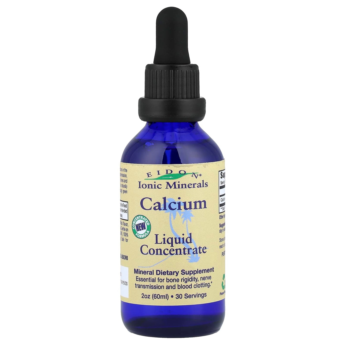 Eidon Ionic Minerals Calcium Liquid Concentrate, 2 oz (60 ml) - Image 1