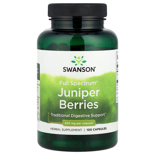Swanson, Full Spectrum® Juniper Berries, 520 mg, 100 Capsules - Image 1