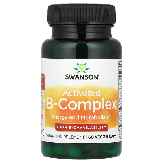 Swanson, Activated B-Complex, 60 Veggie Caps - Image 1
