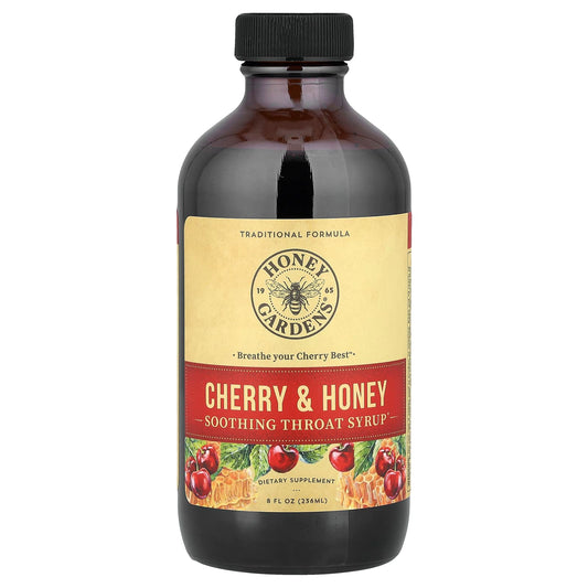 Zand, Soothing Throat Syrup, Cherry & Honey, 8 fl oz (236 ml) - Image 1