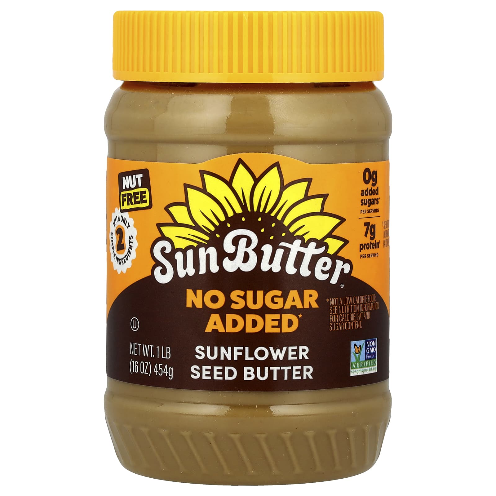 SunButter, Sunflower Seed Butter, No Sugar Added, 16 oz (454 g) - Image 1