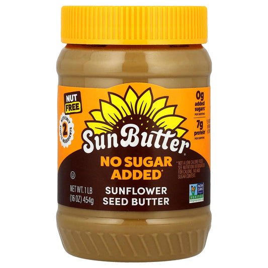 SunButter, Sunflower Seed Butter, No Sugar Added, 16 oz (454 g) - Image 1