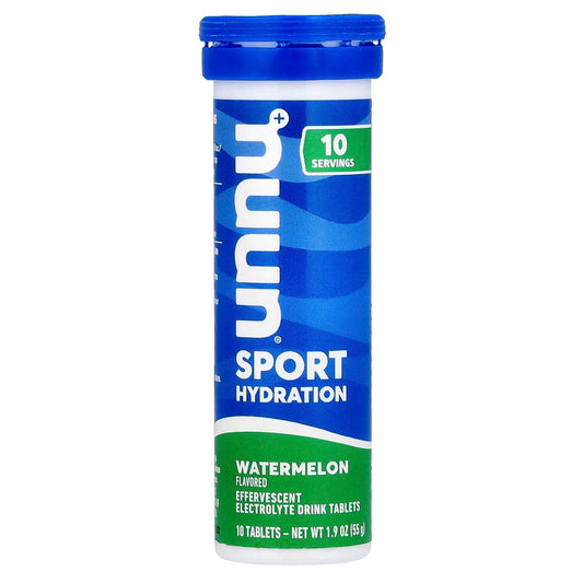 Nuun, Sport Hydration, Effervescent Electrolyte Drink, Watermelon, 10 Tablets - Image 1