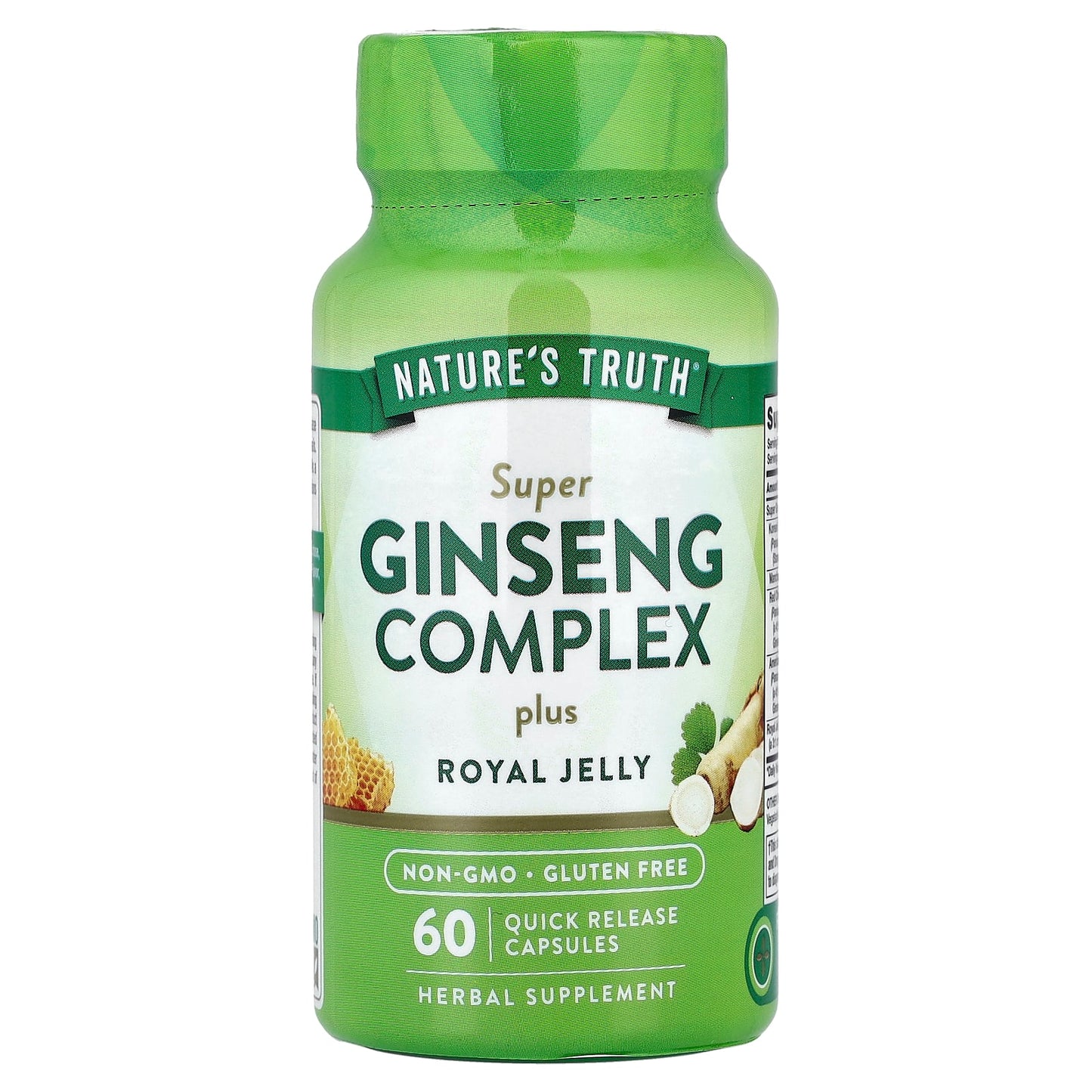Nature's Truth, Super Ginseng Complex Plus Royal Jelly, 60 Quick Release Capsules - Image 1