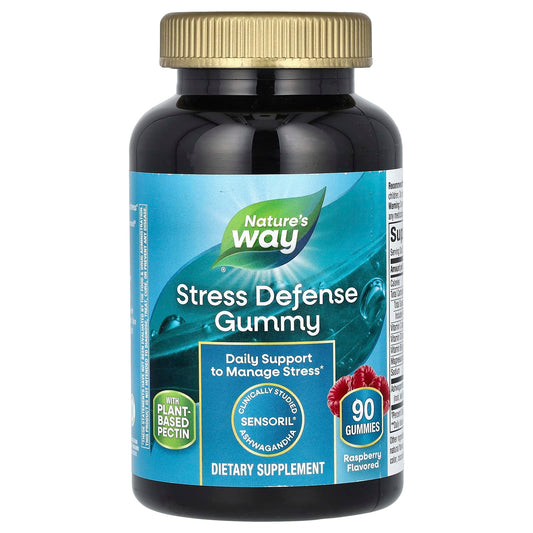 Nature's Way, Stress Defense Gummy, Raspberry, 90 Gummies - Image 1