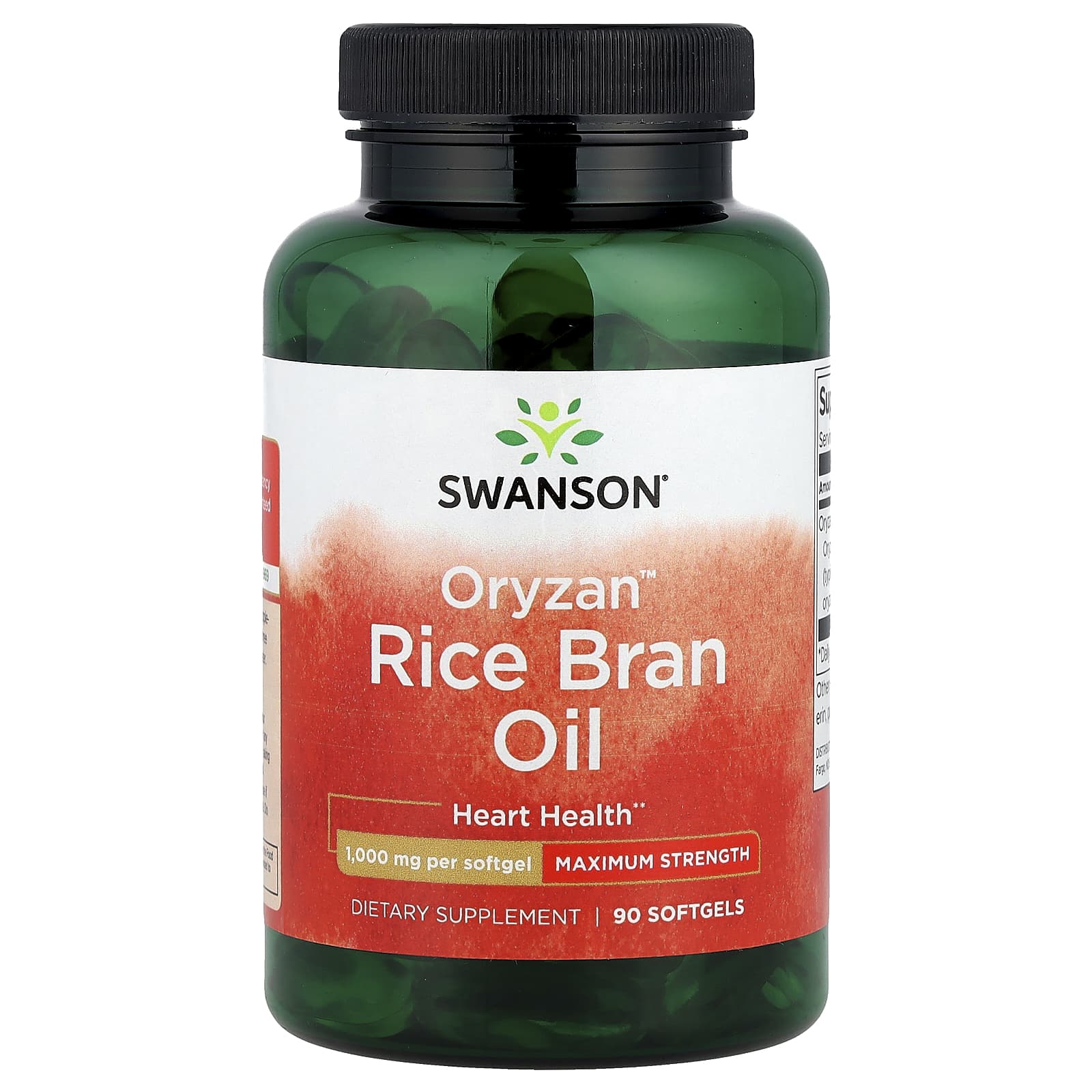 Swanson, Oryzan™ Rice Bran Oil, 1,000 mg, 90 Softgels - Image 1