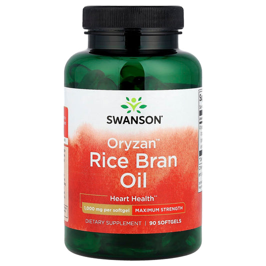 Swanson, Oryzan™ Rice Bran Oil, 1,000 mg, 90 Softgels - Image 1