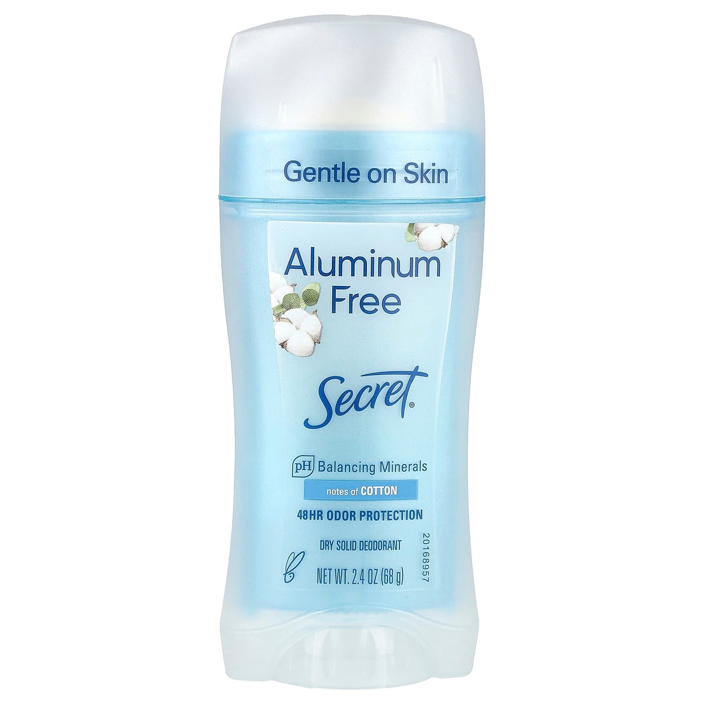 Secret, Aluminum Free Deodorant, Cotton, 2.4 oz (68 g) - Image 1