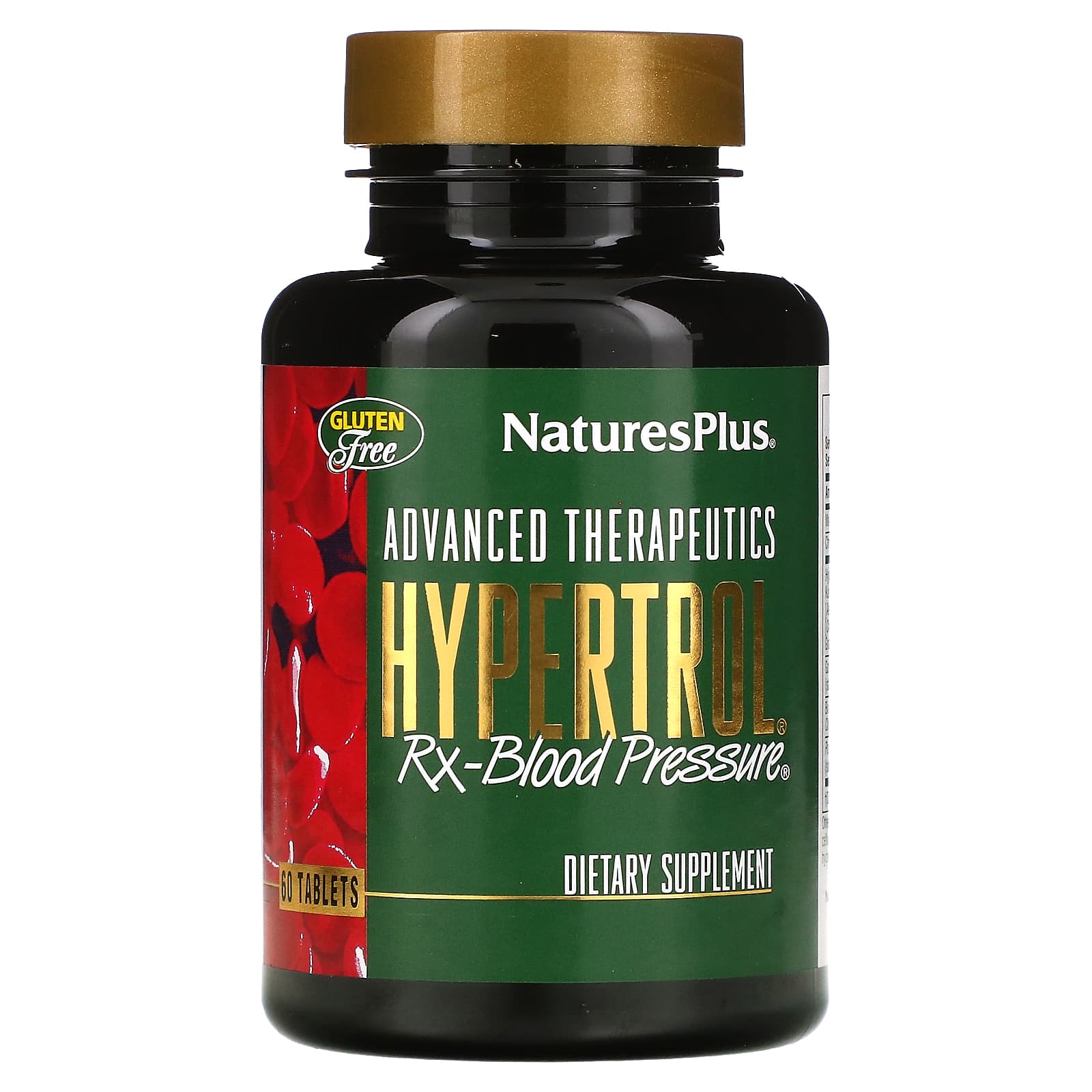 NaturesPlus, Advanced Therapeutics, Hypertrol, RX Blood Pressure, 60 Tablets - Image 1