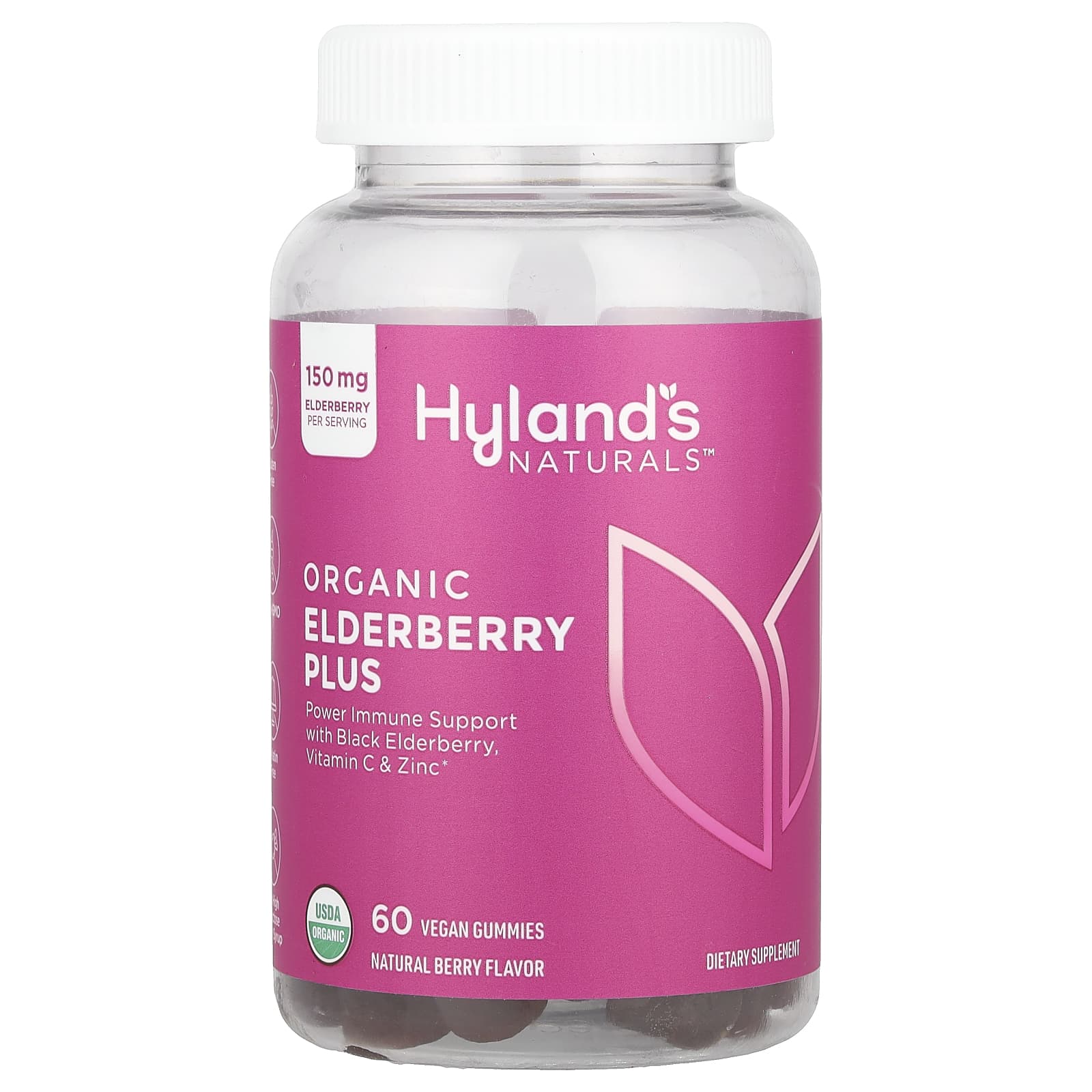 Elderberry Plus Gummies for Immune Support - USDA Organic, Vegan, Gluten Free - Image 1