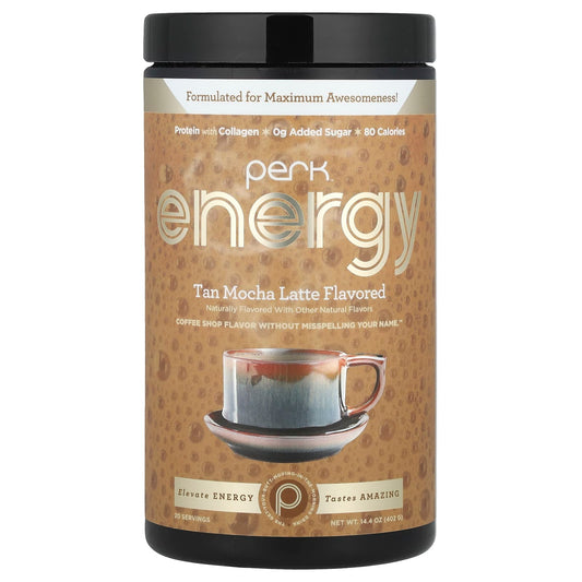Perk Energy, Tan Mocha Latte, 14.4 oz (402 g) - Image 1