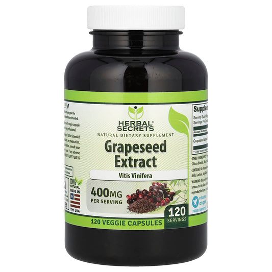 Grapeseed Extract Supplement for Immune Support - 120 Veggie Capsules - Image 1