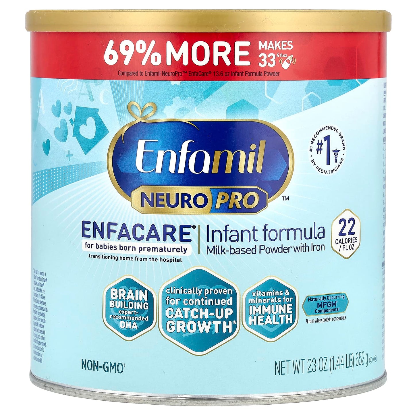 NeuroPro EnfaCare Infant Formula for Premature Babies - 23 oz - Image 1