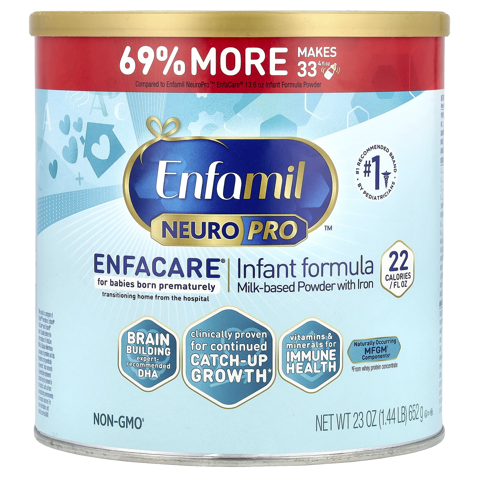 NeuroPro EnfaCare Infant Formula for Premature Babies - 23 oz - Image 1