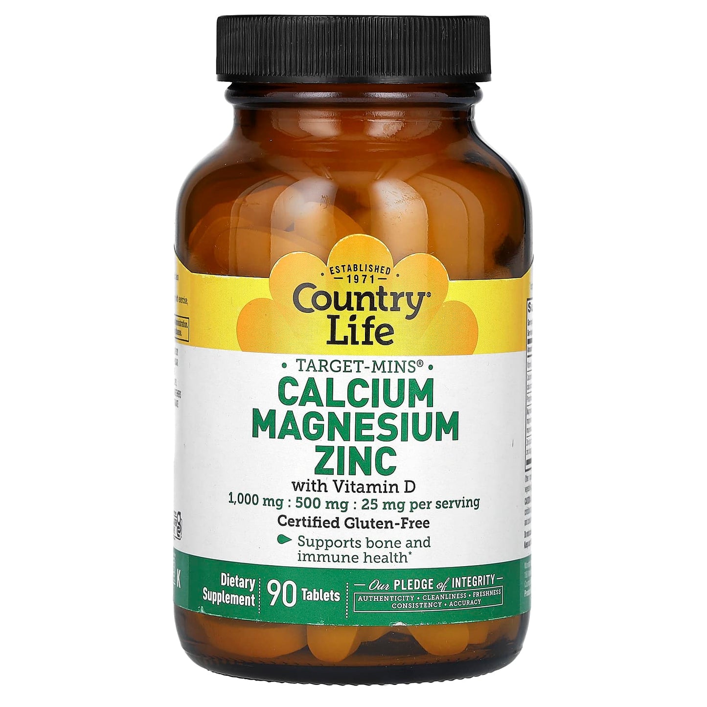 Boost Bone Health with Country Life Calcium Magnesium Zinc - Image 1