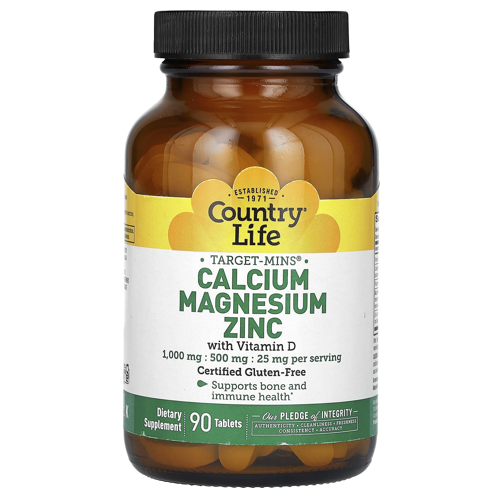 Boost Bone Health with Country Life Calcium Magnesium Zinc - Image 1