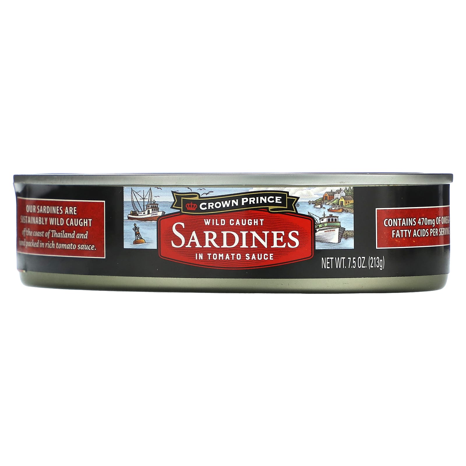 Wild Caught Sardines in Tomato Sauce by Crown Prince Natural, Sustainable & Delicious - Image 1