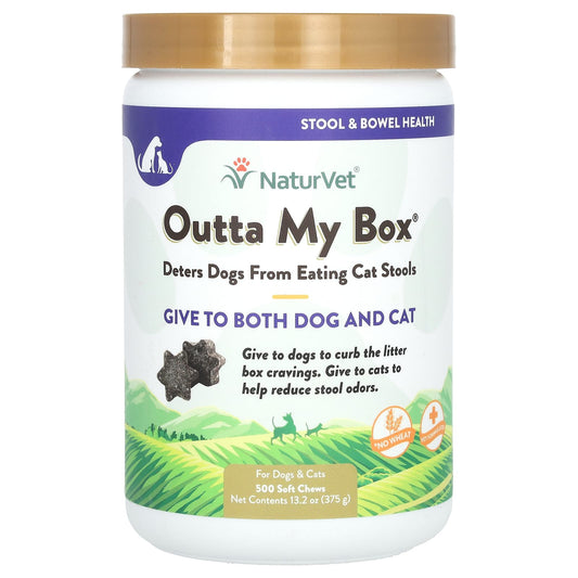NaturVet, Outta My Box, For Dogs & Cats, 500 Soft Chews, 13.2 oz (375 g)