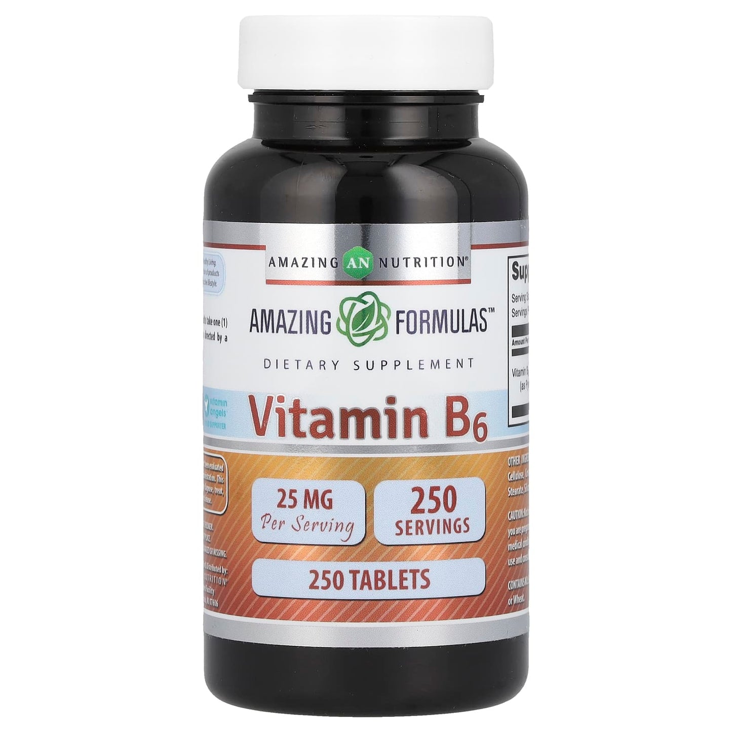 <strong>Vitamin B6 25 mg, 250 Tablets - Boost Metabolism & Energy</strong> - Image 1