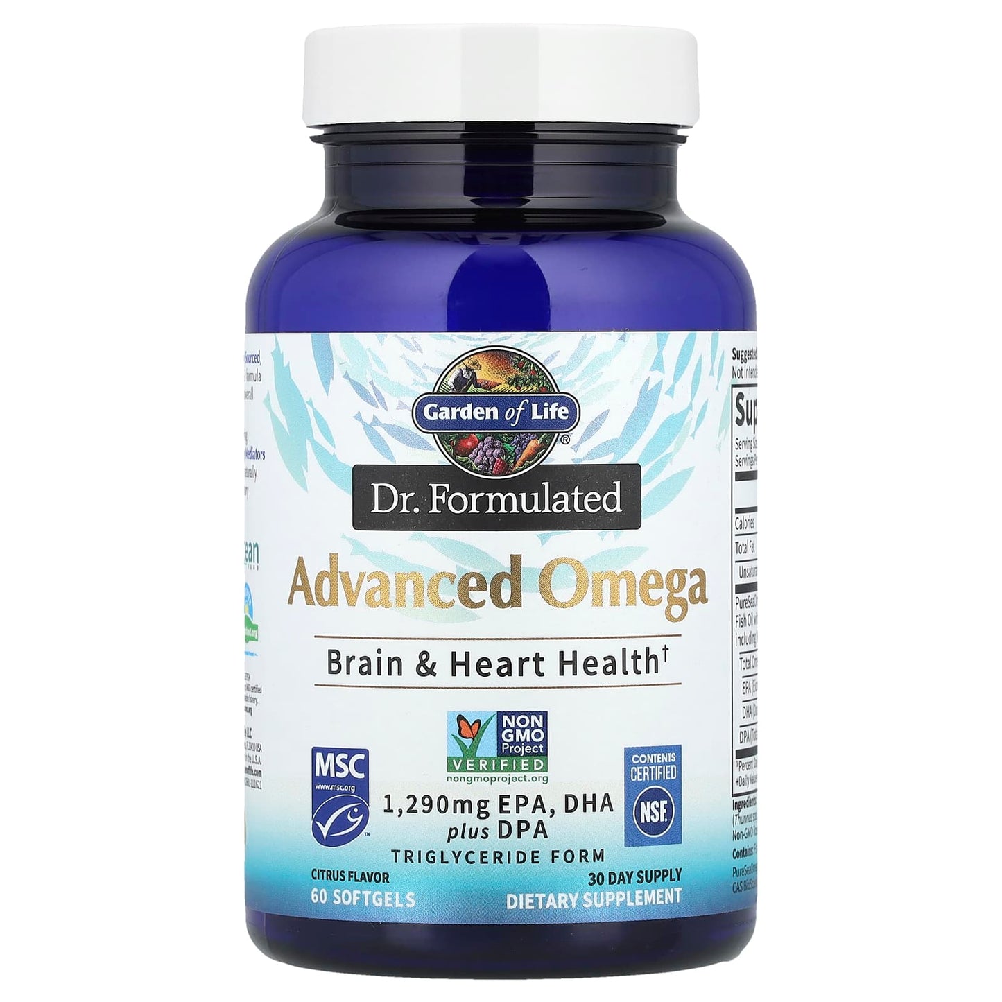 Advanced Omega-3 Formula for Heart & Brain Health | 645 mg EPA, DHA - Image 1