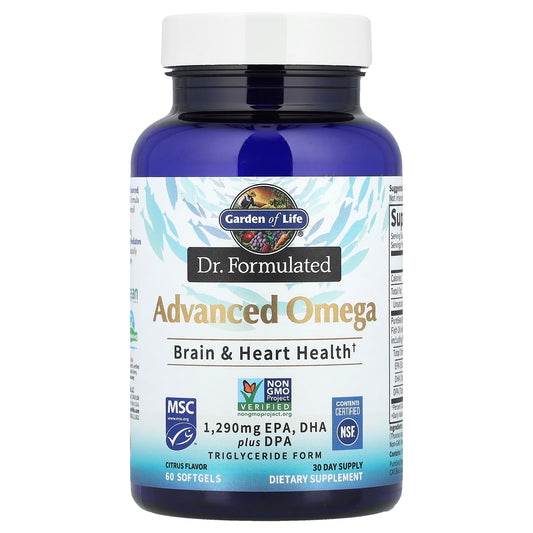Advanced Omega-3 Formula for Heart & Brain Health | 645 mg EPA, DHA - Image 1